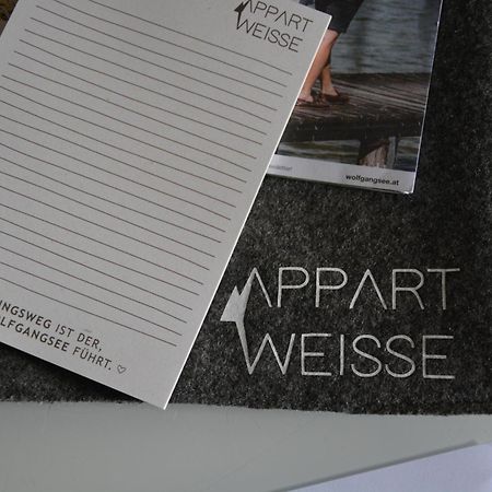 Appart Weisse Urlauben Am Wolfgangsee ザンクト・ギルゲン エクステリア 写真