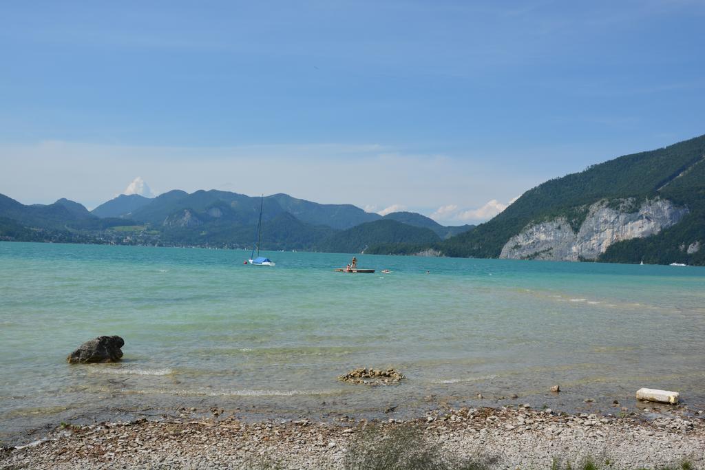 Appart Weisse Urlauben Am Wolfgangsee ザンクト・ギルゲン エクステリア 写真