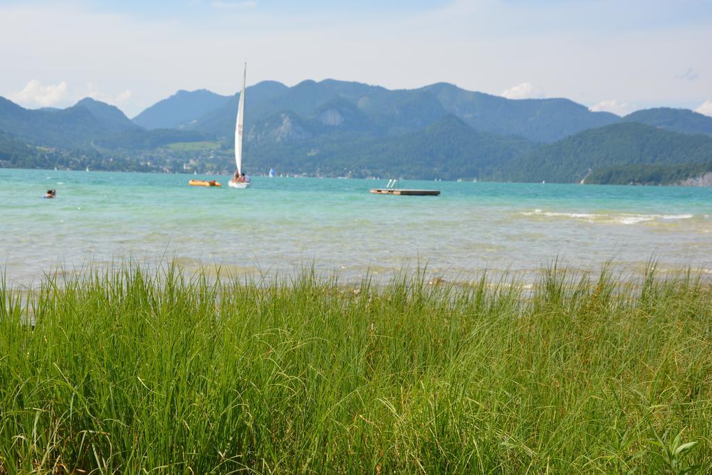 Appart Weisse Urlauben Am Wolfgangsee ザンクト・ギルゲン エクステリア 写真